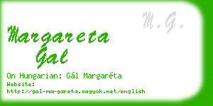 margareta gal business card