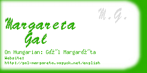 margareta gal business card